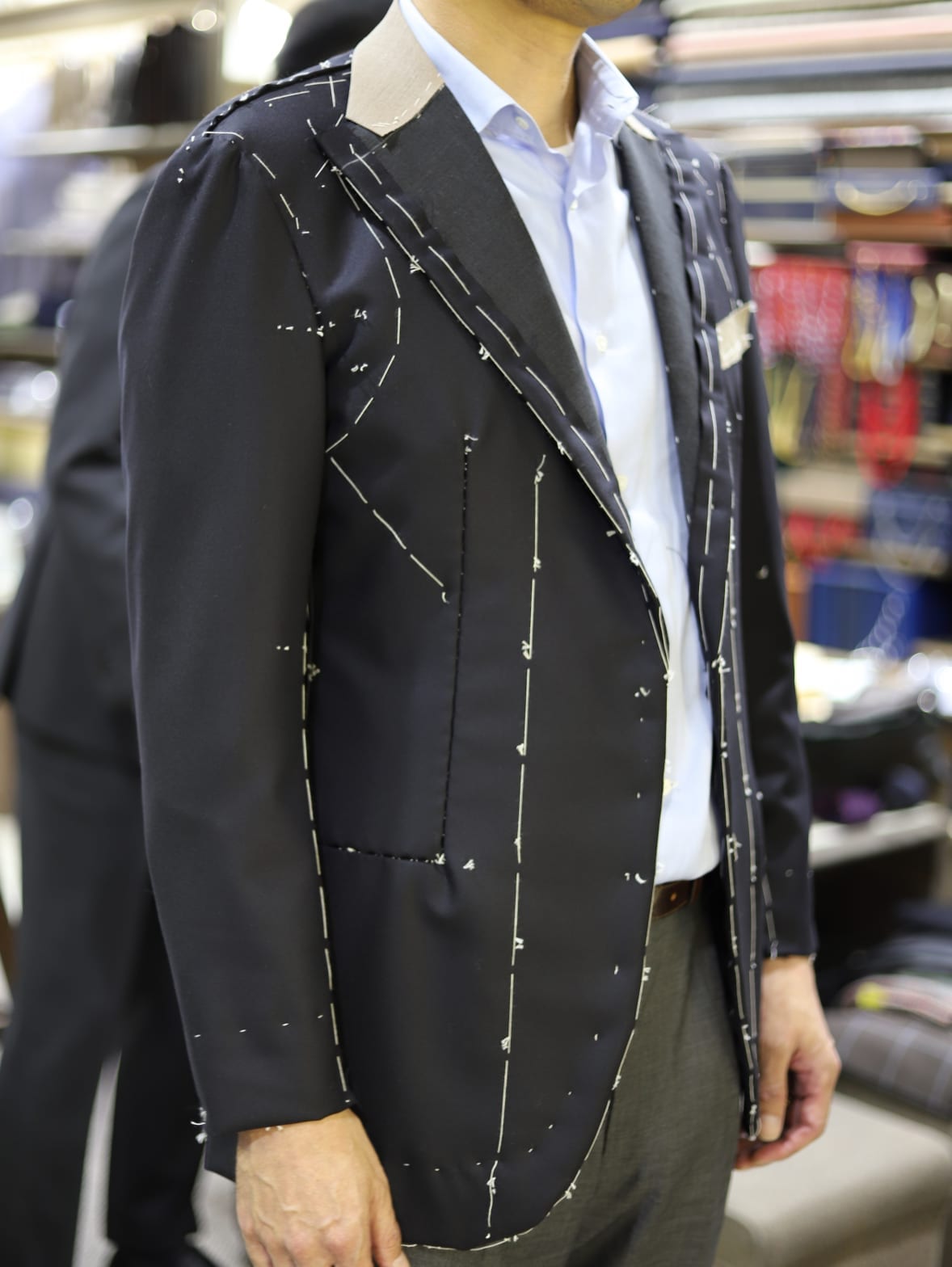 ドーメルの１５．７μのジャケットの仮縫い（ビスポーク） - コルウ